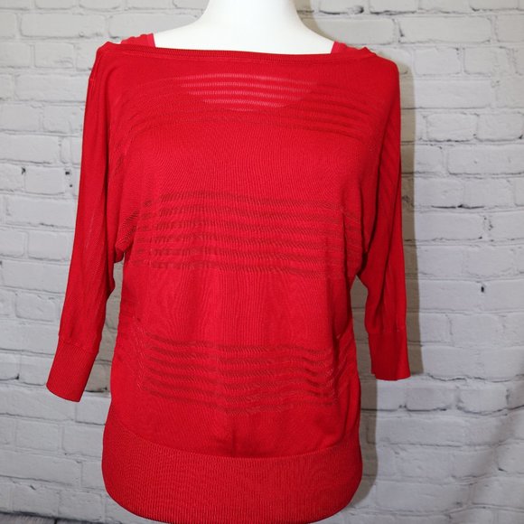 Red Blouse with Matching Undershirt - Picture 1 of 8
